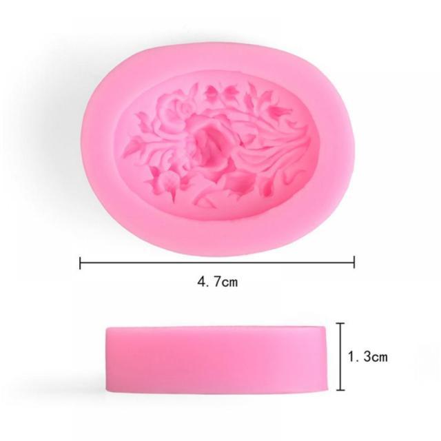 Molde de Silicona para Bordes de Pastel con Flores de Encaje