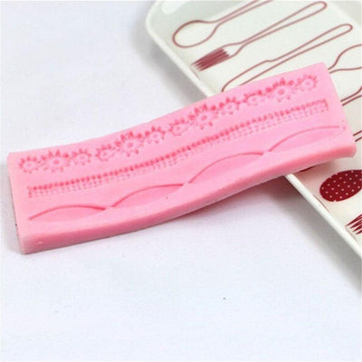 Silicone Lace Flower Cake Border Mold for Baking