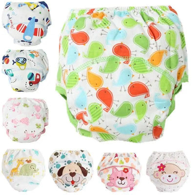 Pañales de tela reutilizables adorables para el entrenamiento de bebés