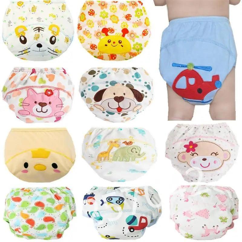 Pañales de tela reutilizables adorables para el entrenamiento de bebés