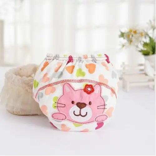 Pañales de tela reutilizables adorables para el entrenamiento de bebés