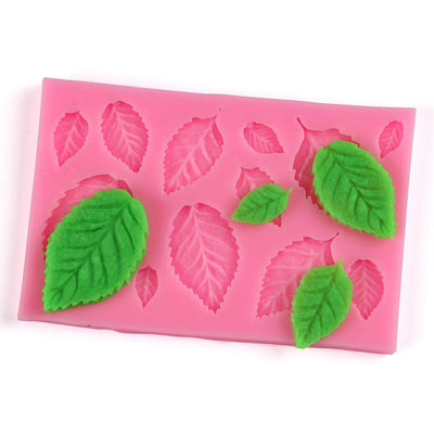 Rose Leaves Silicone Mold for Elegant Cake Decorating