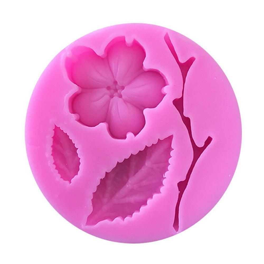 Moule à gâteau en silicone fleur de pêcher - Accessoire de pâtisserie premium