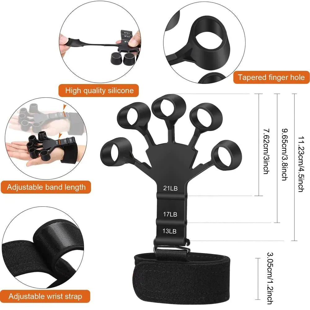 Silicone Grip Strengthener - Finger Stretcher for Hand Training