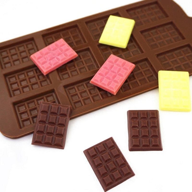 12-Cavity Silicone Chocolate Mold for Baking and Candy Making