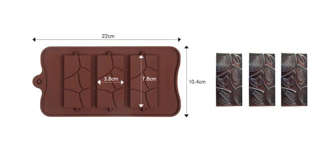 12-Cavity Silicone Chocolate Mold for Baking and Candy Making