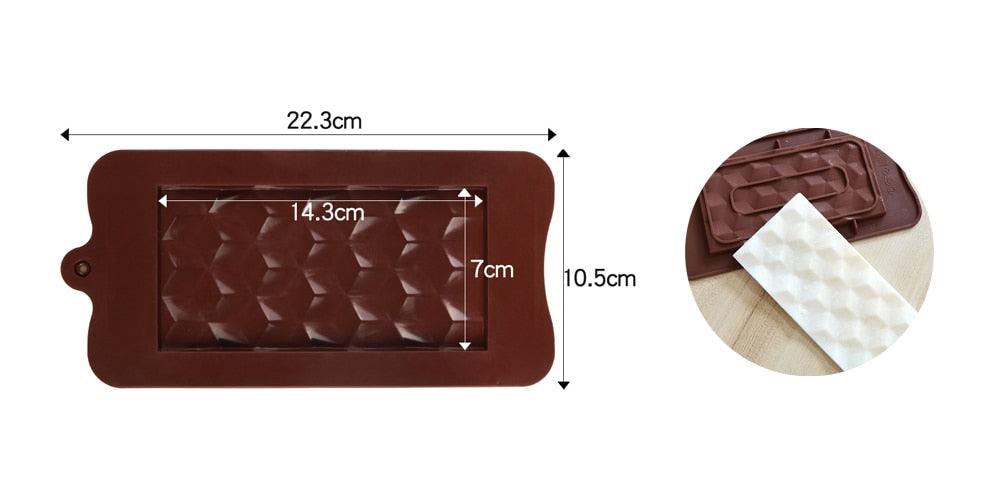 12-Cavity Silicone Chocolate Mold for Baking and Candy Making