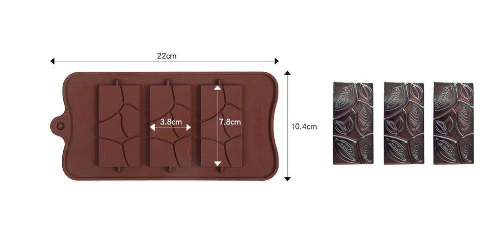 12-Cavity Silicone Chocolate Mold for Baking and Candy Making
