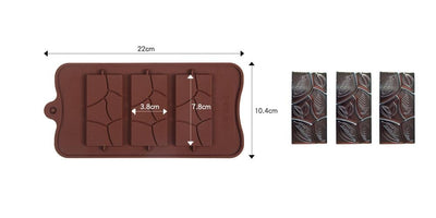 12-Cavity Silicone Chocolate Mold for Baking and Candy Making