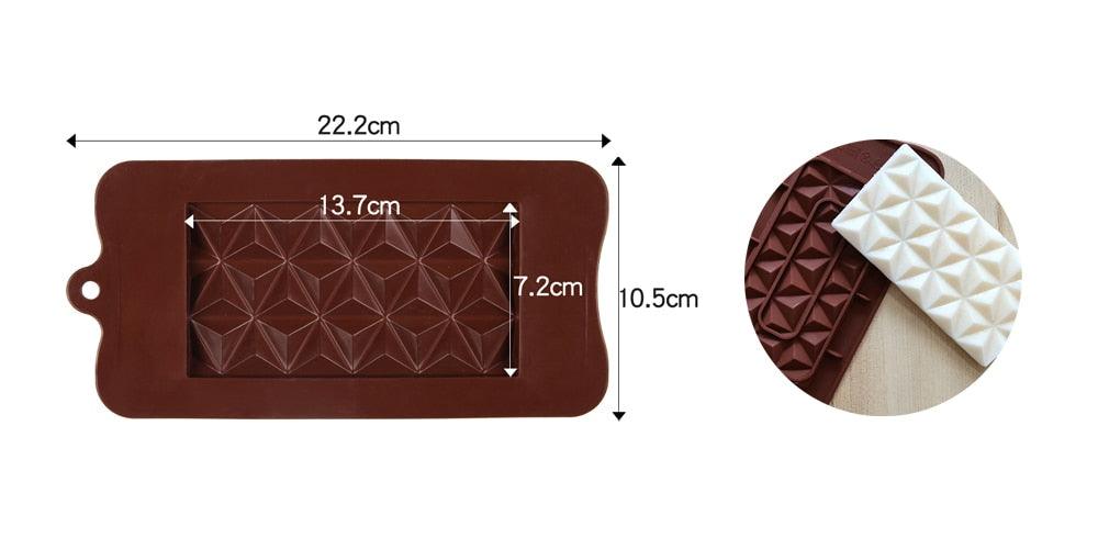 12-Cavity Silicone Chocolate Mold for Baking and Candy Making