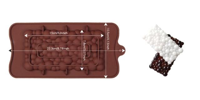 12-Cavity Silicone Chocolate Mold for Baking and Candy Making