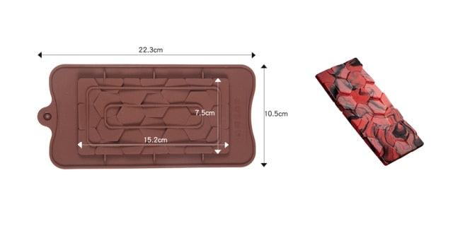 12-Cavity Silicone Chocolate Mold for Baking and Candy Making