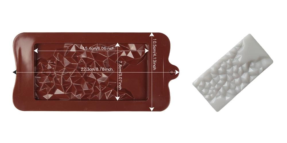 12-Cavity Silicone Chocolate Mold for Baking and Candy Making