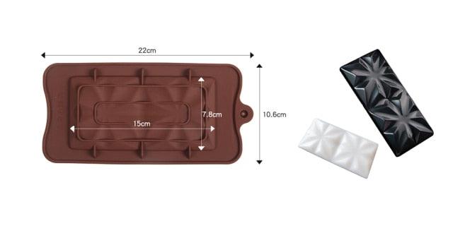 12-Cavity Silicone Chocolate Mold for Baking and Candy Making