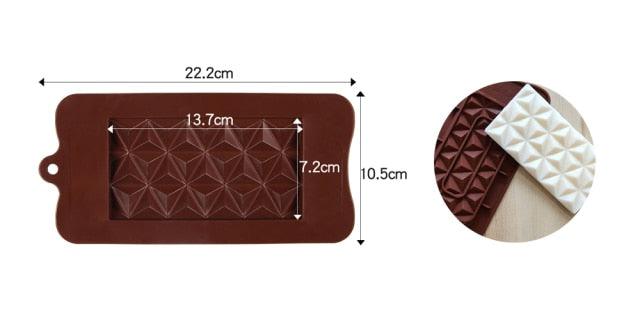 12-Cavity Silicone Chocolate Mold for Baking and Candy Making