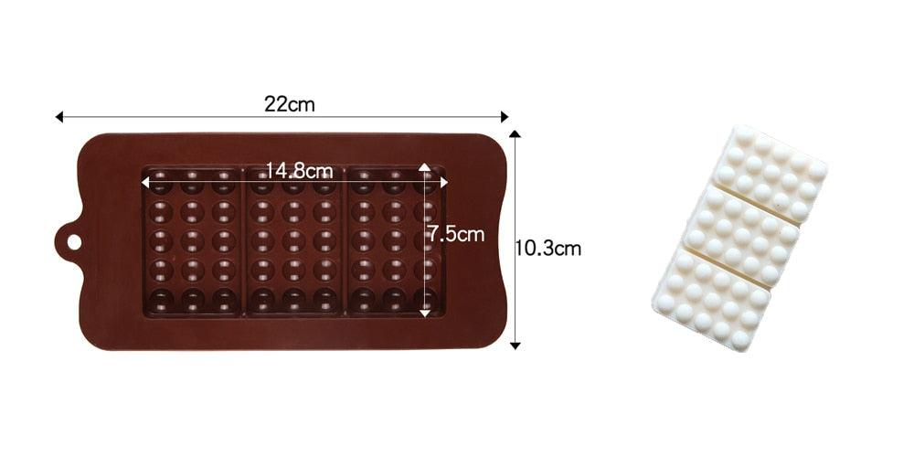 12-Cavity Silicone Chocolate Mold for Baking and Candy Making