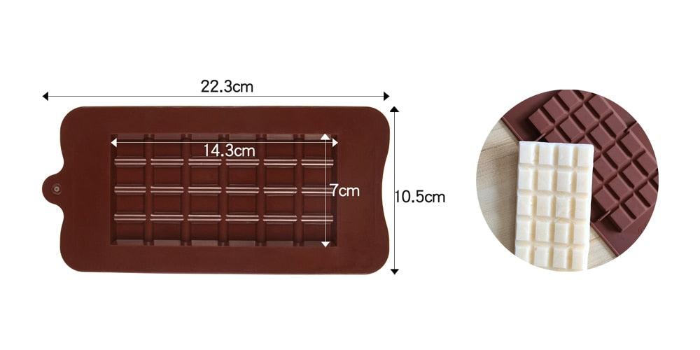 12-Cavity Silicone Chocolate Mold for Baking and Candy Making
