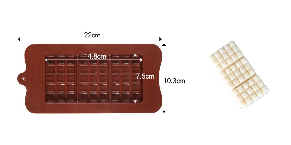 12-Cavity Silicone Chocolate Mold for Baking and Candy Making