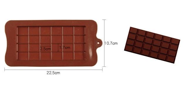 12-Cavity Silicone Chocolate Mold for Baking and Candy Making