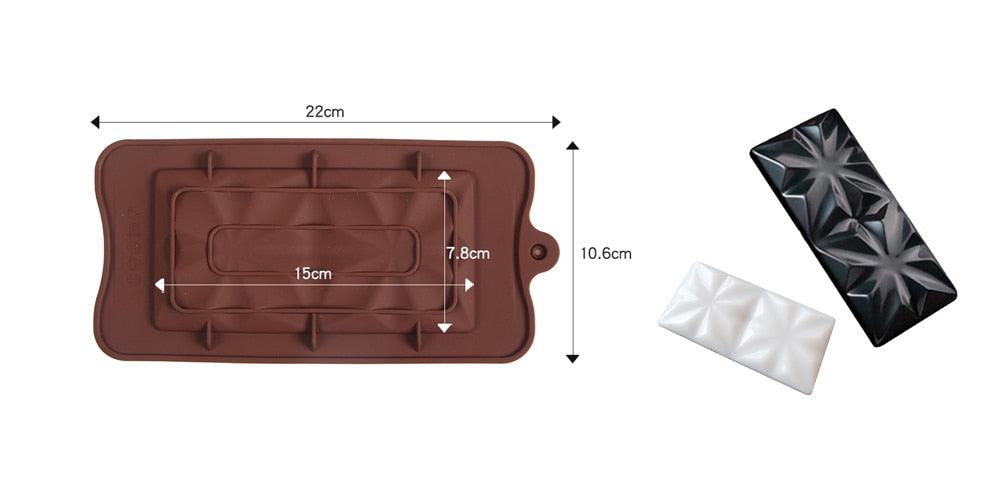 12-Cavity Silicone Chocolate Mold for Baking and Candy Making