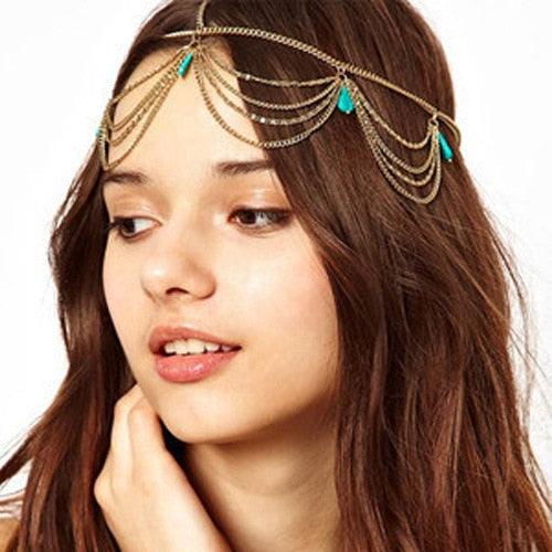 Vintage Faux Crystal Pearl Tiara Bridal Headband