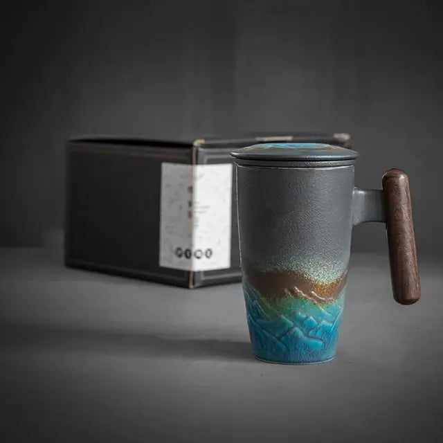 Ensemble de tasses à café en céramique rétro