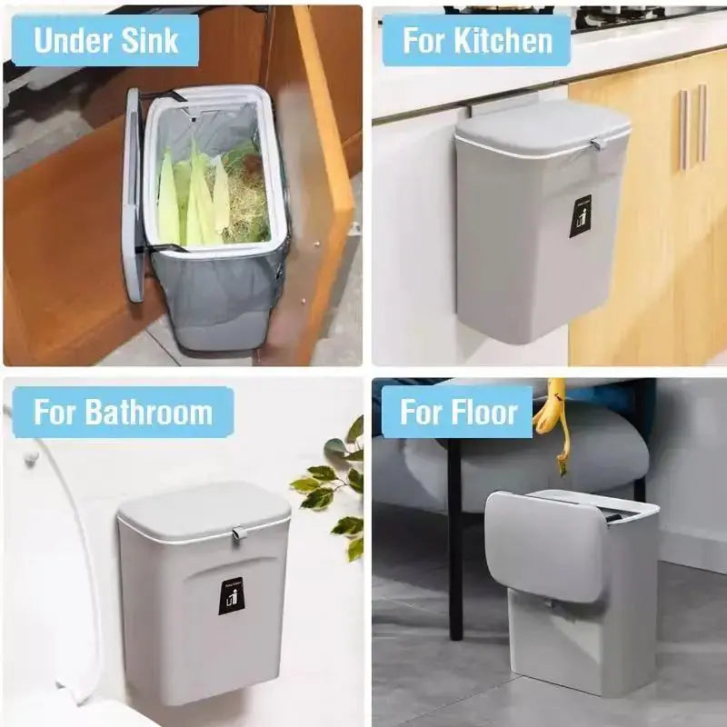 Poubelle Murale Compacte pour l'Organisation de la Cuisine