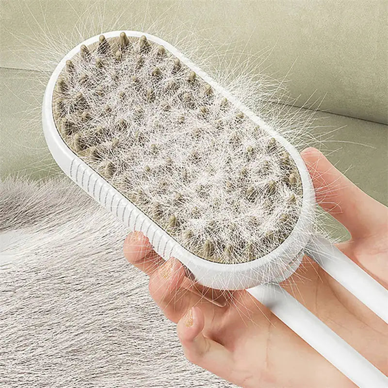 3-in-1 Electric Pet Grooming Brush with Spray Function