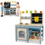 2-In-1 Outdoor Mud Kitchen with Faucet and Chalkboard