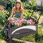 Gbruno 2-Seat Pet Stroller Wagon with Adjustable Canopy - Gray