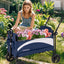 2-Seat Stroller Wagon with Adjustable Canopy - Navy