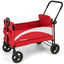 2-Seat Stroller Wagon with Adjustable Canopy - Red