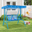 Columpio de Patio para Niños de 2 Plazas con Toldito Ajustable