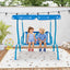 Columpio de Patio para Niños de 2 Plazas con Toldito Ajustable