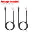 Câble audio 2-Pack 10 FT RCA mâle à fil dénudé