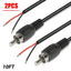 Câble audio 2-Pack 10 FT RCA mâle à fil dénudé