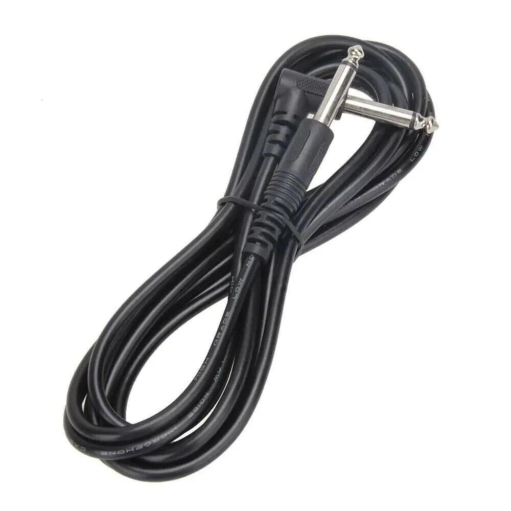 Câble de patch électrique angulaire droit de 10 pieds pour amplificateur de guitare - 2 pièces