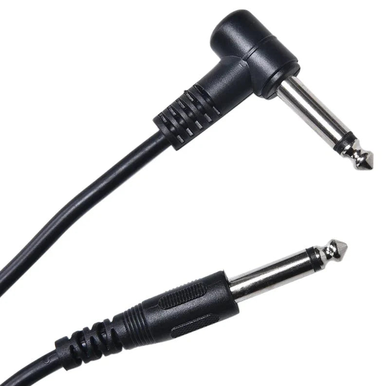 Câble de patch électrique angulaire droit de 10 pieds pour amplificateur de guitare - 2 pièces