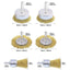 2-Pack Wire Brush Wheel Set for Drill - Rust and Paint Removal