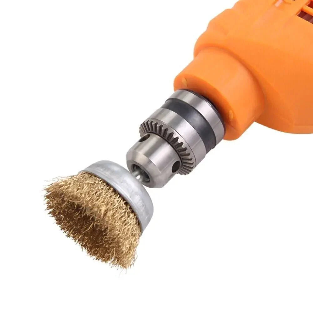 2-Pack Wire Brush Wheel Set for Drill - Rust and Paint Removal