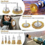 2-Pack Wire Brush Wheel Set for Drill - Rust and Paint Removal