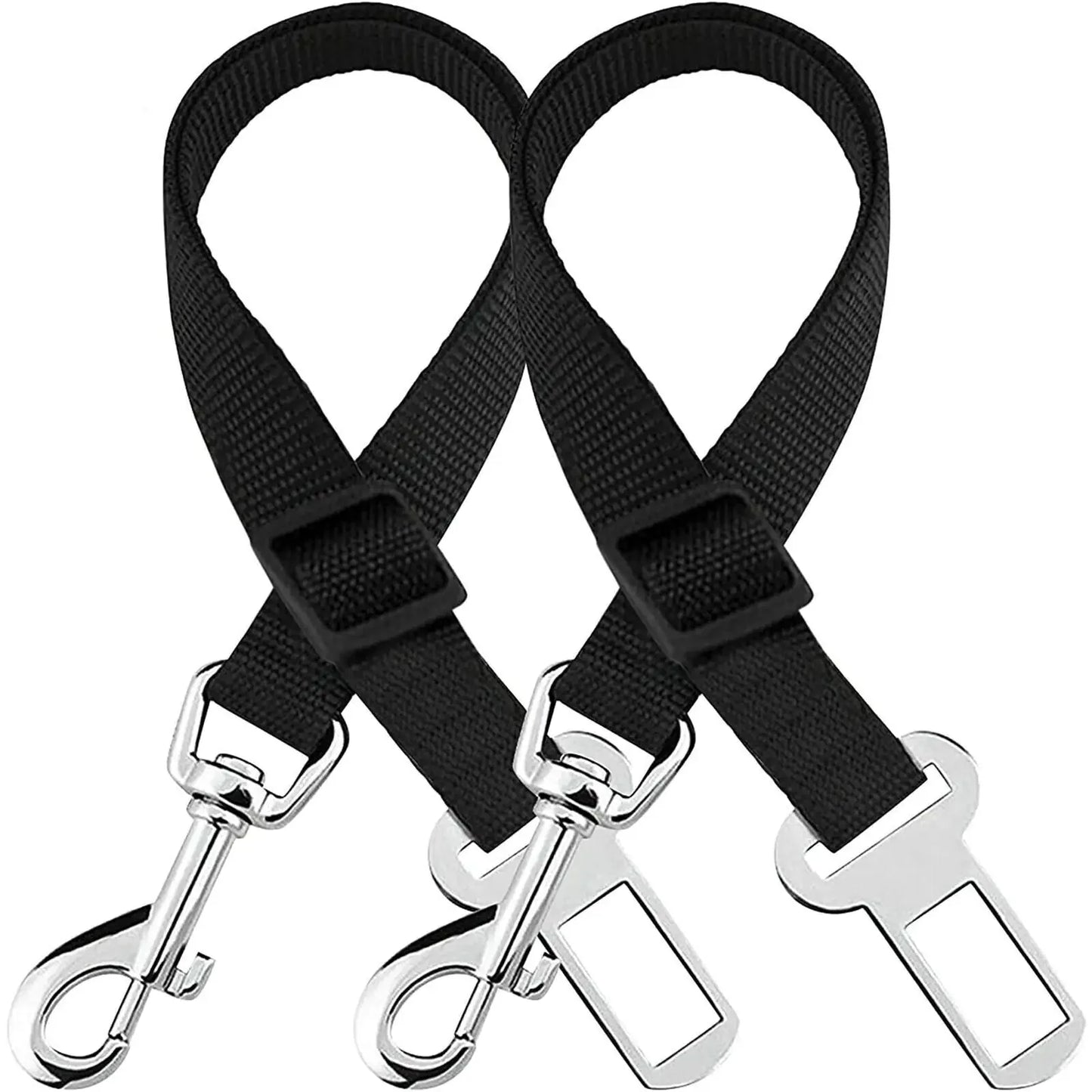 Adjustable Pet Safety Seatbelt - 2 Pack for Cats and Dogs