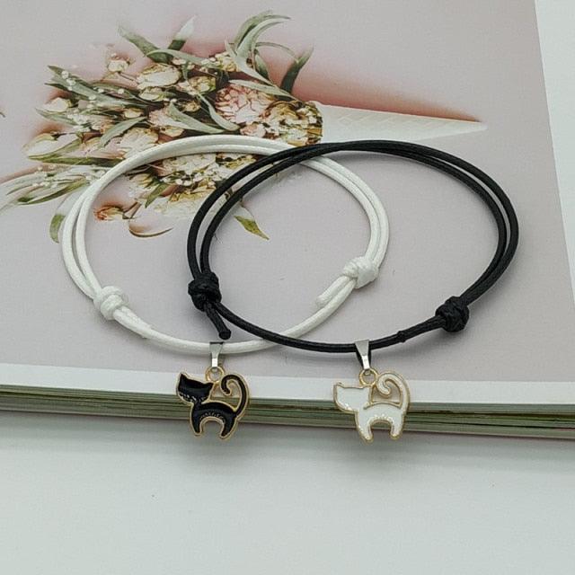 Couple Trendy Lock Key Bracelet Set - Adjustable Matching Jewelry