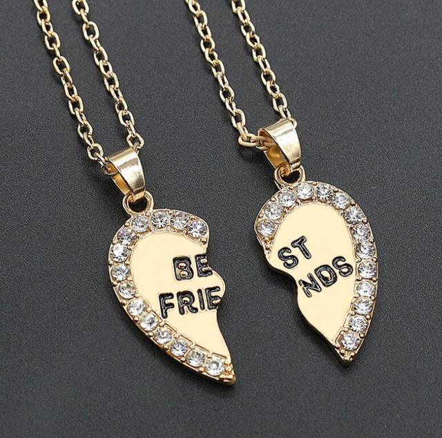 Ensemble de Bracelets Charms Meilleures Amies - Bijoux d'Amitié en Cœur