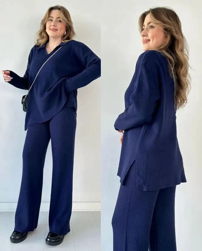 Conjunto de Loungewear de Punto de 2 Piezas Premium