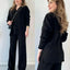 Conjunto de Loungewear de Punto de 2 Piezas Premium