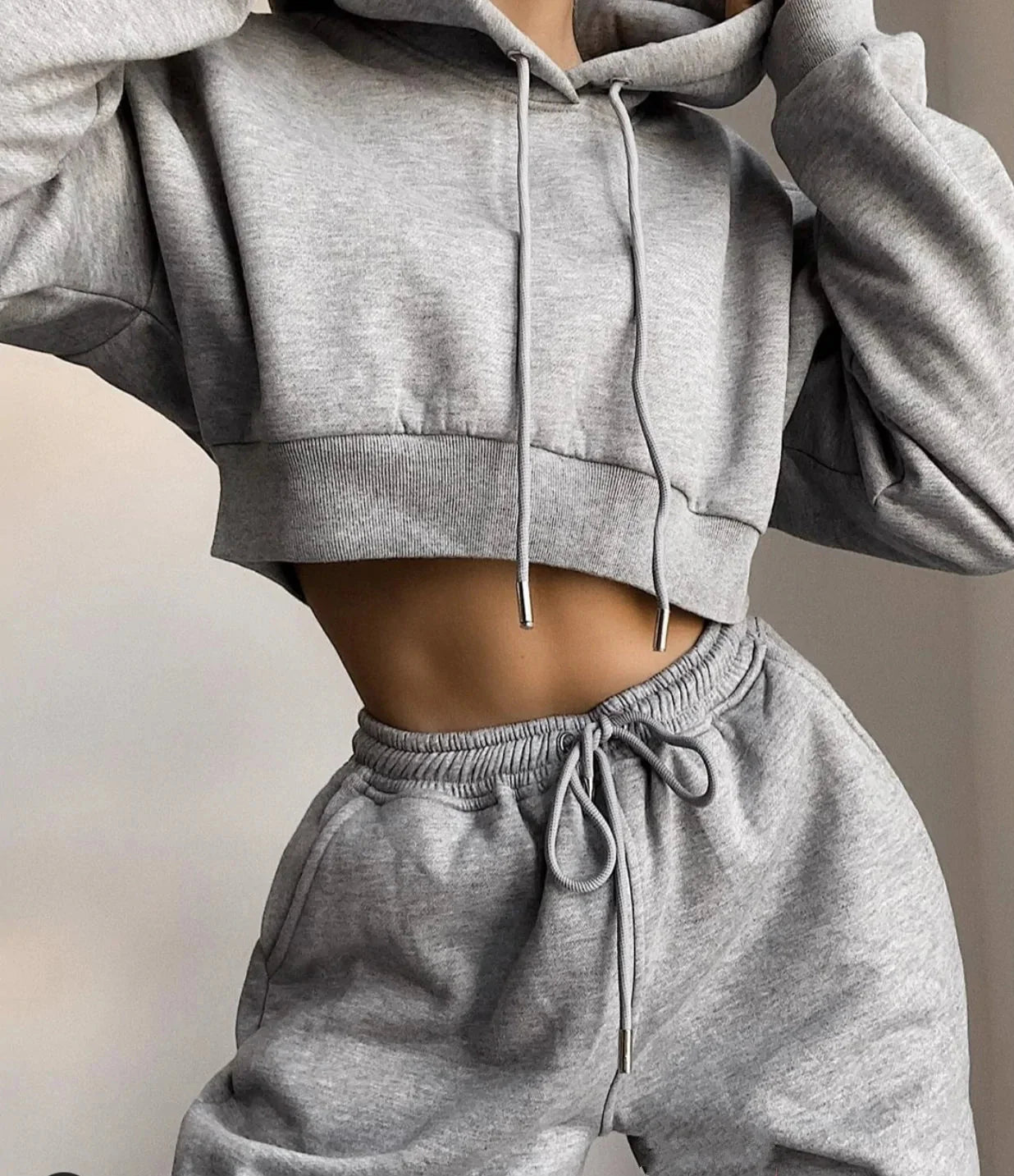 Conjunto de Sudadera Chic de 2 Piezas para Mujeres
