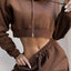 Conjunto de Sudadera Chic de 2 Piezas para Mujeres