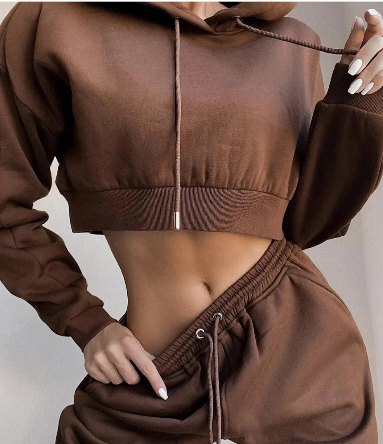 Conjunto de Sudadera Chic de 2 Piezas para Mujeres