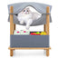 Maison pour chat en bois à 2 niveaux avec condo semi-fermé - Gris